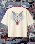Camiseta Oversized Mercedes - Lobo Japonês