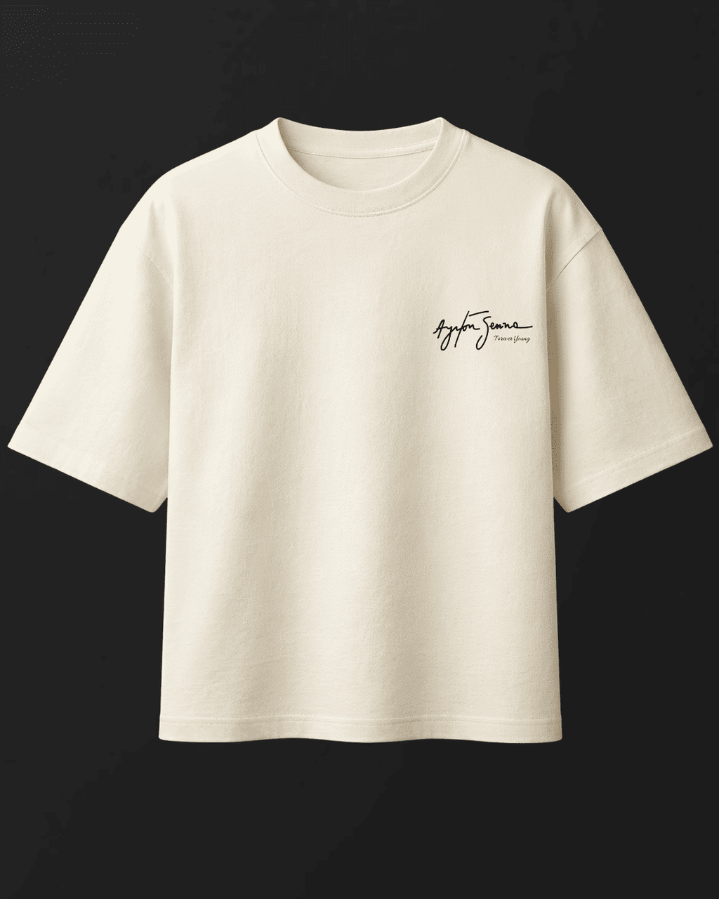Camiseta Oversized Ayrton Senna - Vencer é mais que uma escolha