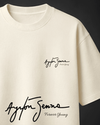 Camiseta Oversized Ayrton Senna - Vencer é mais que uma escolha
