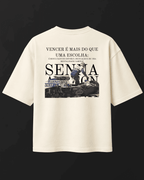Camiseta Oversized Ayrton Senna - Vencer é mais que uma escolha