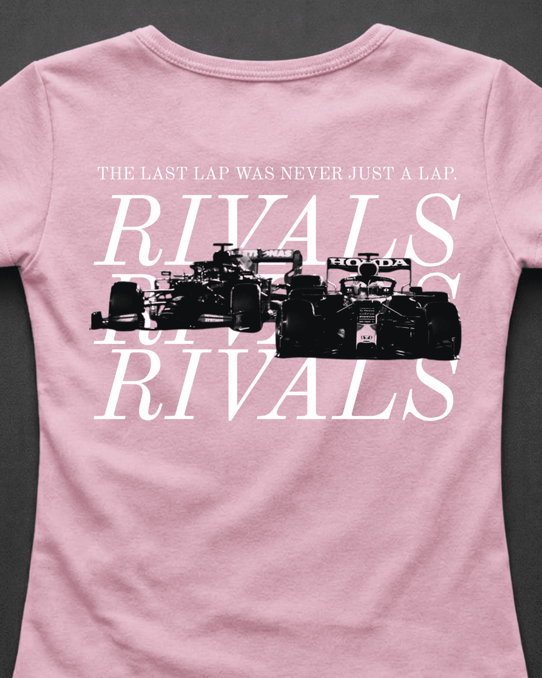 Blusa Baby Look Verstappen vs Hamilton- Última volta