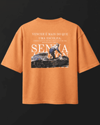 Camiseta Oversized Ayrton Senna - Vencer é mais que uma escolha