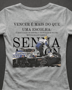 Blusa Baby Look Ayrton Senna - Vencer é mais que uma escolha