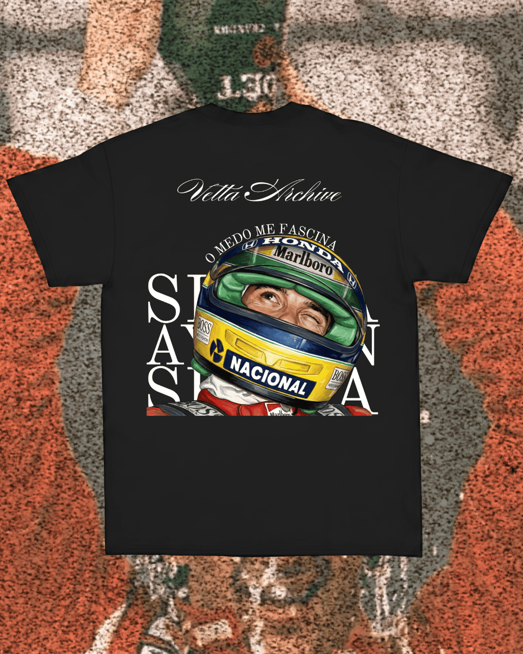 Camiseta Unissex Ayrton Senna - O medo me fascina