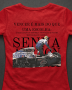 Blusa Baby Look Ayrton Senna - Vencer é mais que uma escolha