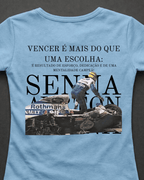 Blusa Baby Look Ayrton Senna - Vencer é mais que uma escolha