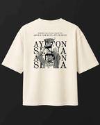 Camiseta Oversized Ayrton Senna - Muita amor e muita fé em Deus