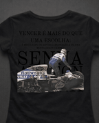 Blusa Baby Look Ayrton Senna - Vencer é mais que uma escolha