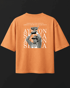 Camiseta Oversized Ayrton Senna - Muita amor e muita fé em Deus