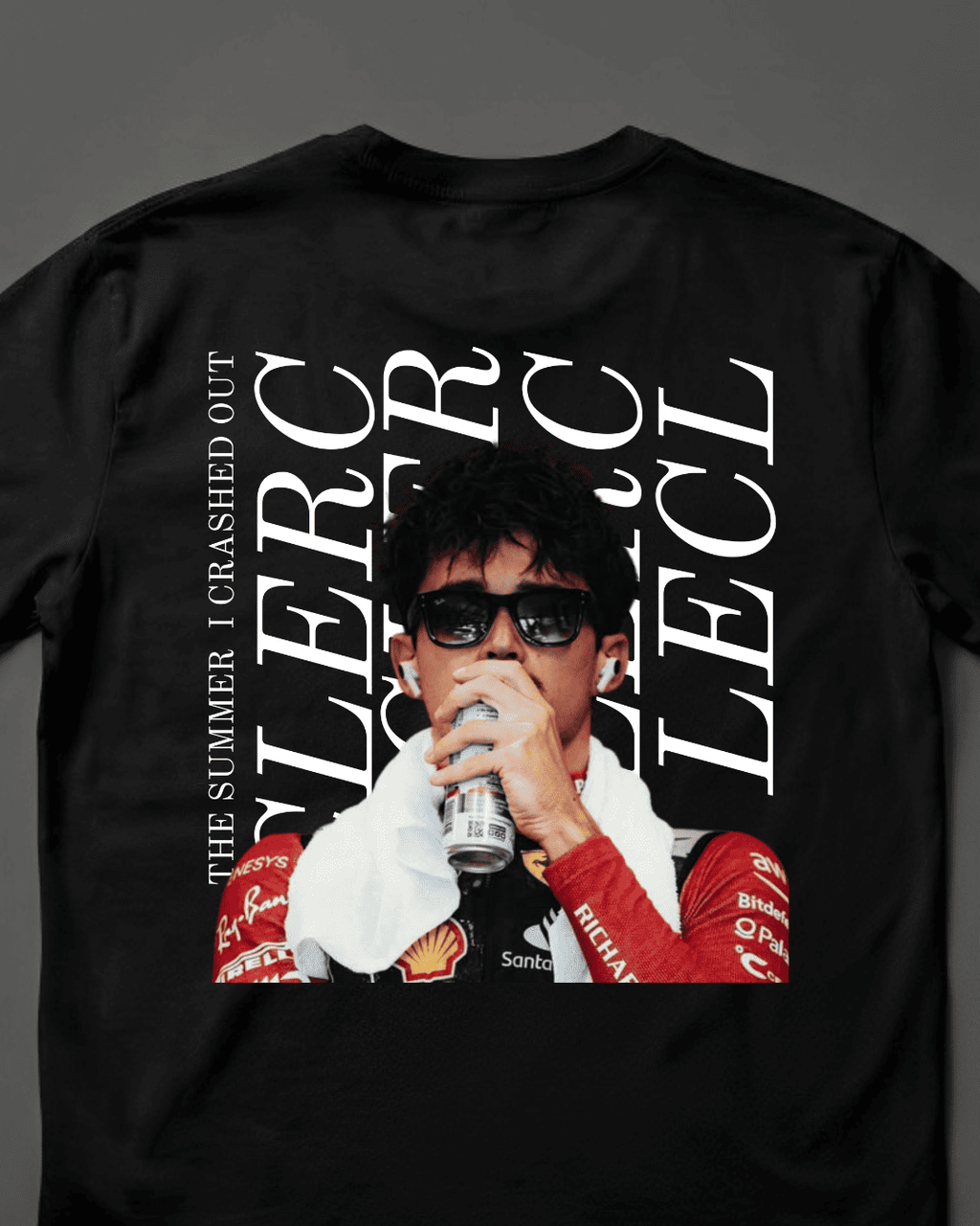 Camiseta Unissex Charles Leclerc - The summer i crashed out