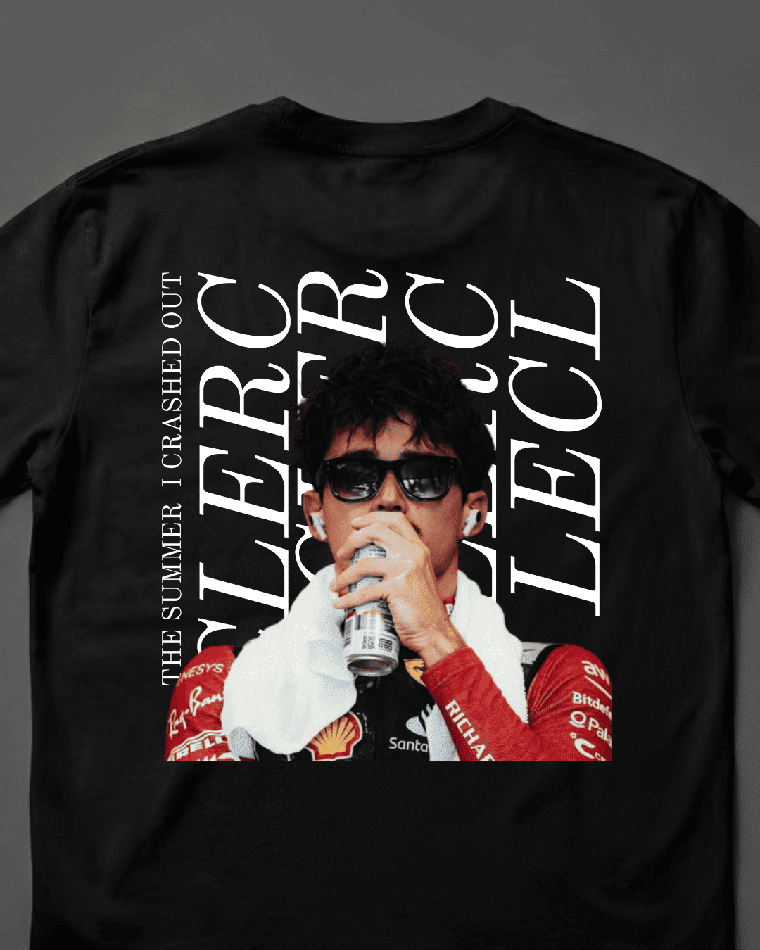 Camiseta Unissex Charles Leclerc - The summer i crashed out