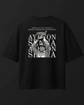 Camiseta Oversized Ayrton Senna - Muita amor e muita fé em Deus