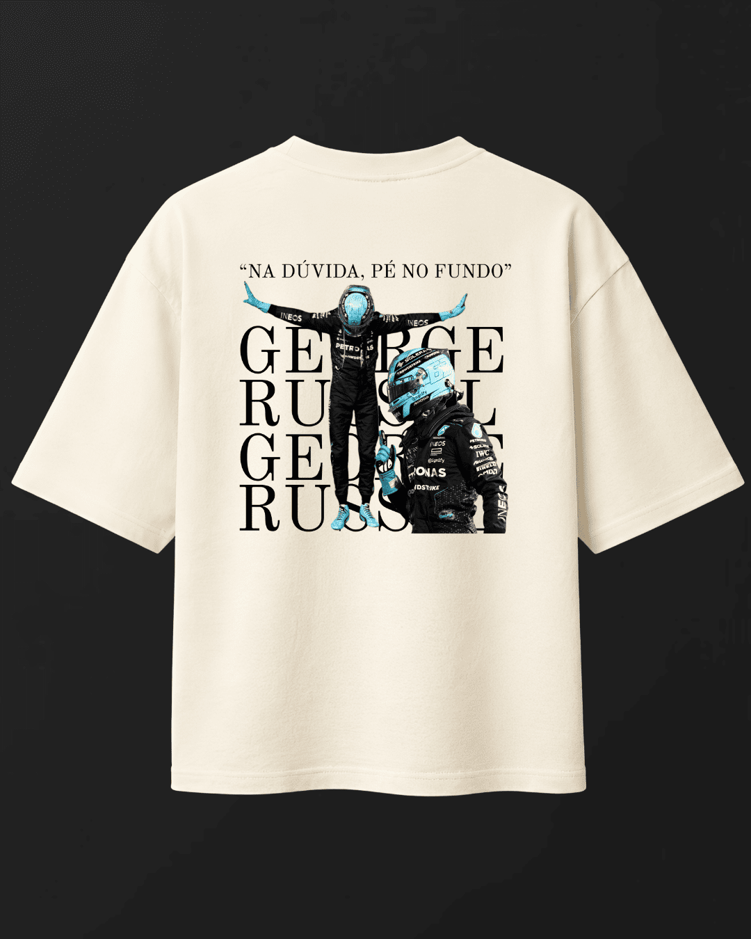 Camiseta Oversized George Russel - Pé no fundo