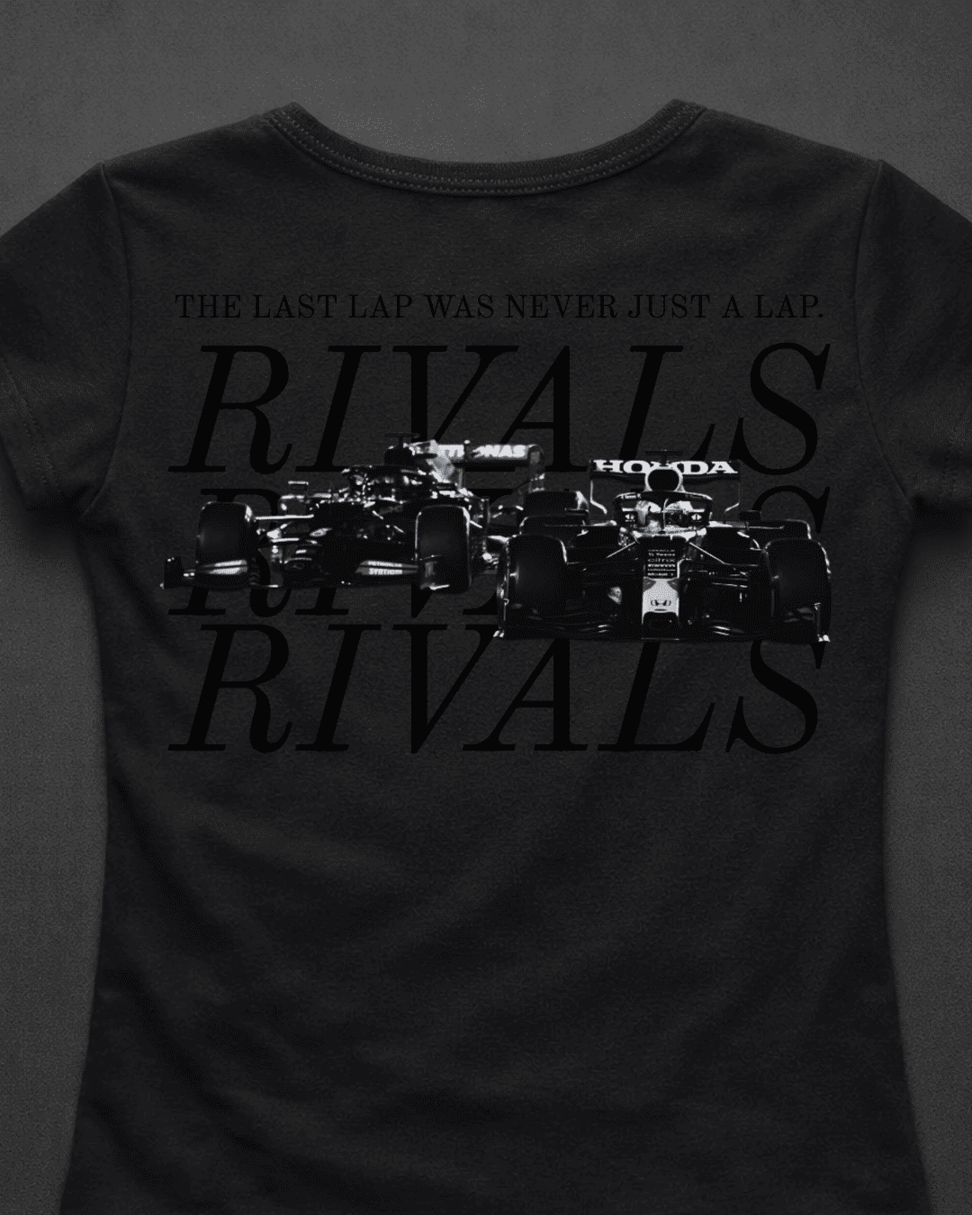 Blusa Baby Look Verstappen vs Hamilton - Última Volta