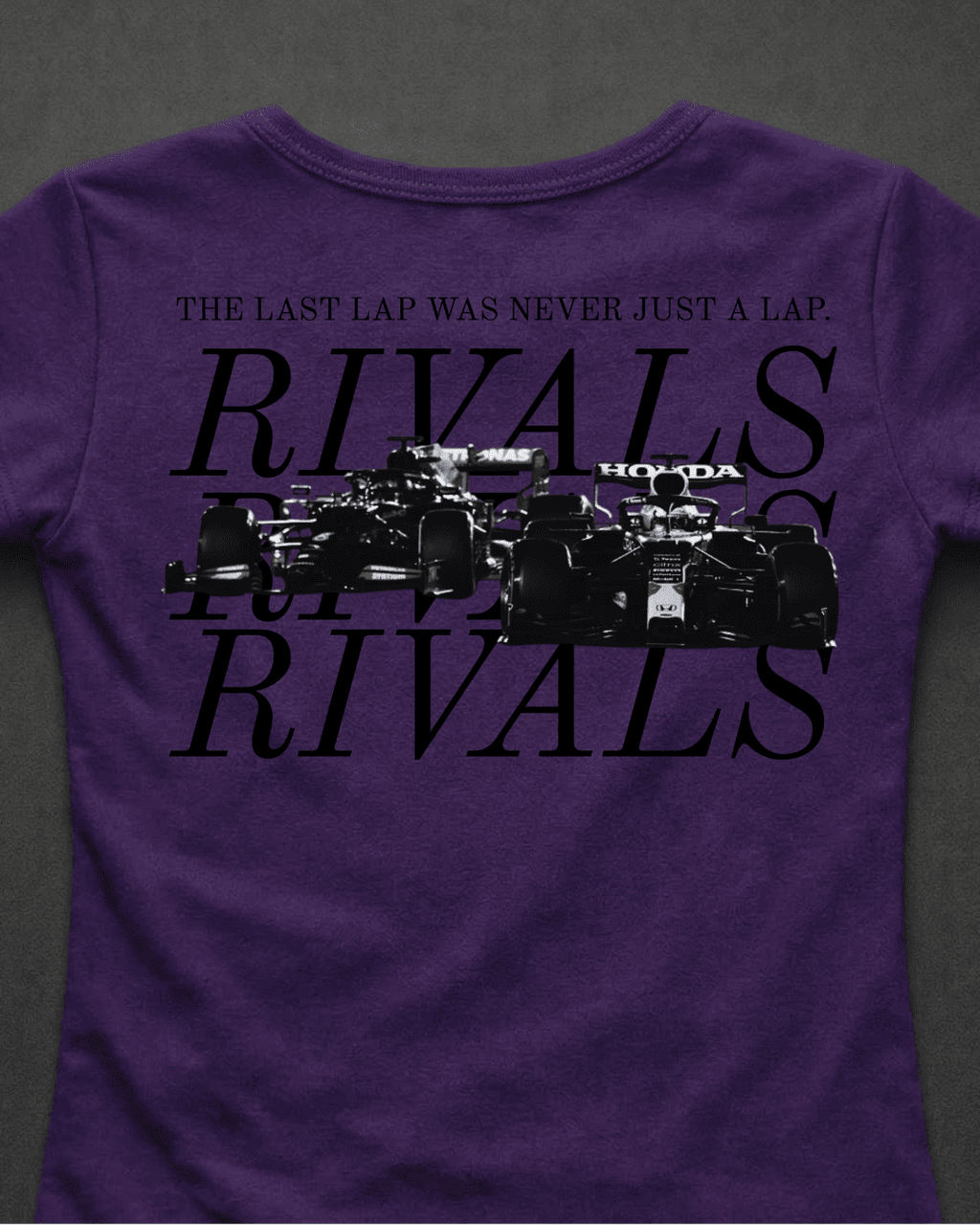 Blusa Baby Look Verstappen vs Hamilton - Última Volta