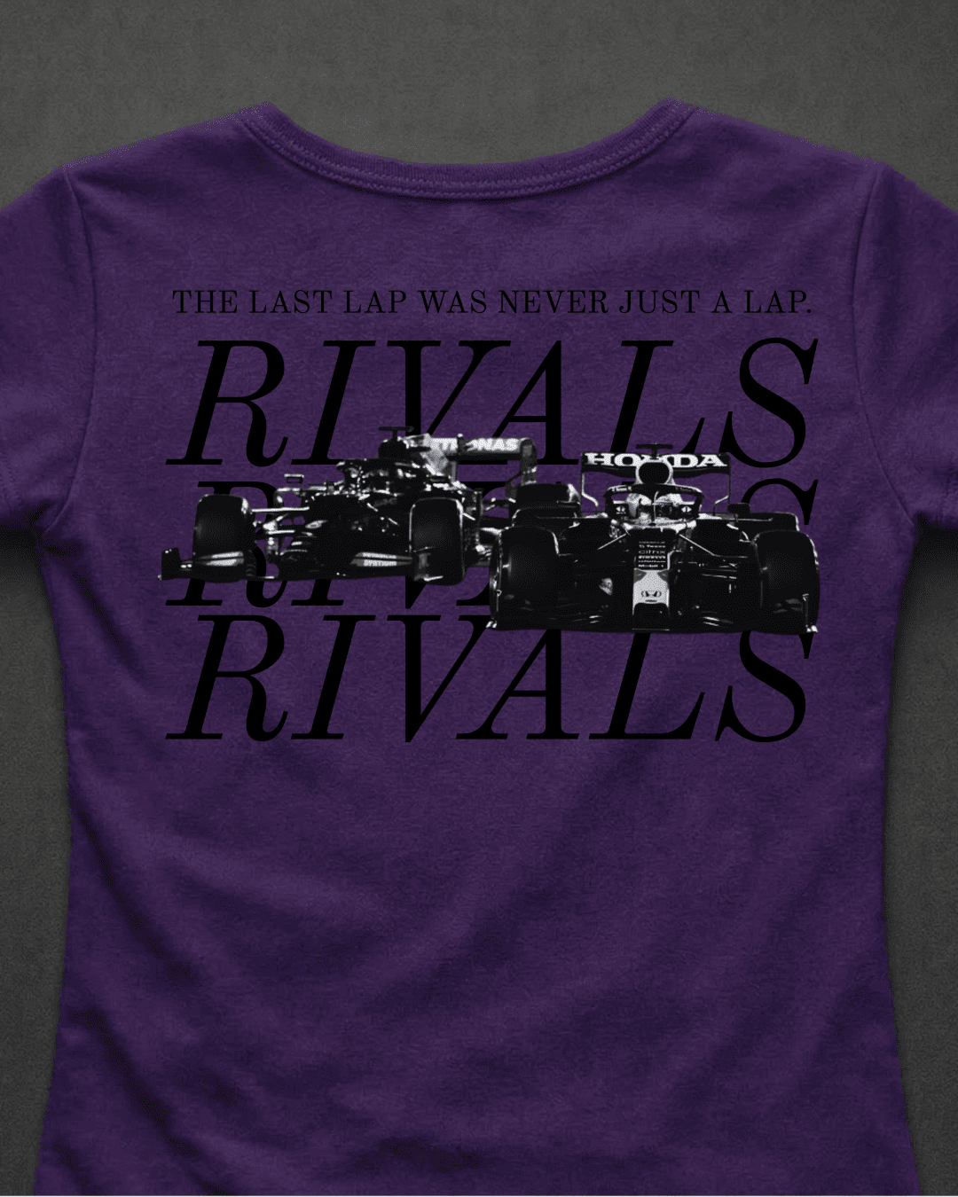 Blusa Baby Look Verstappen vs Hamilton - Última Volta