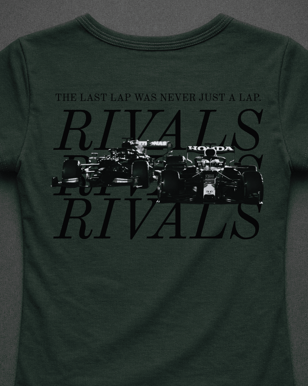 Blusa Baby Look Verstappen vs Hamilton - Última Volta