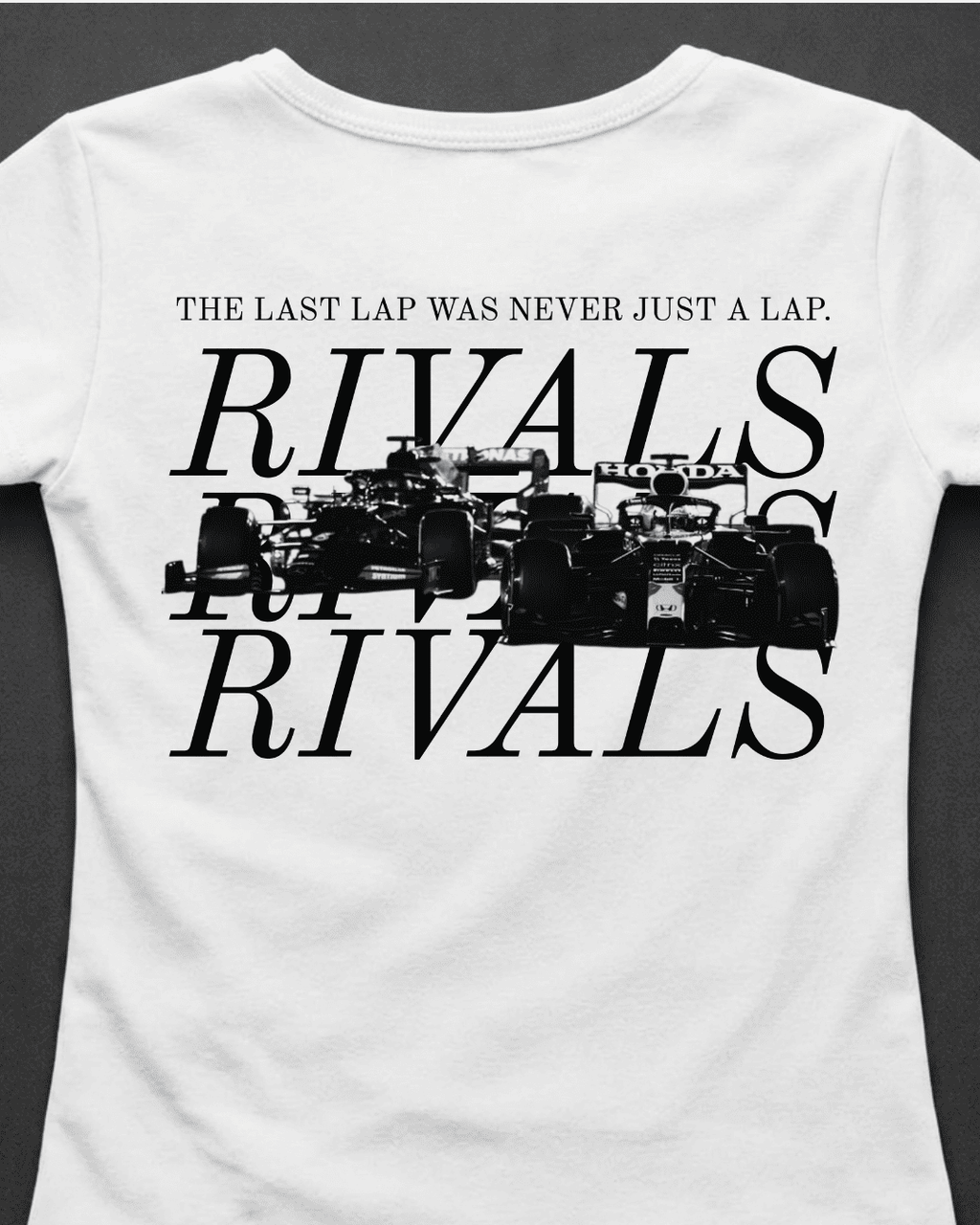 Blusa Baby Look Verstappen vs Hamilton - Última Volta