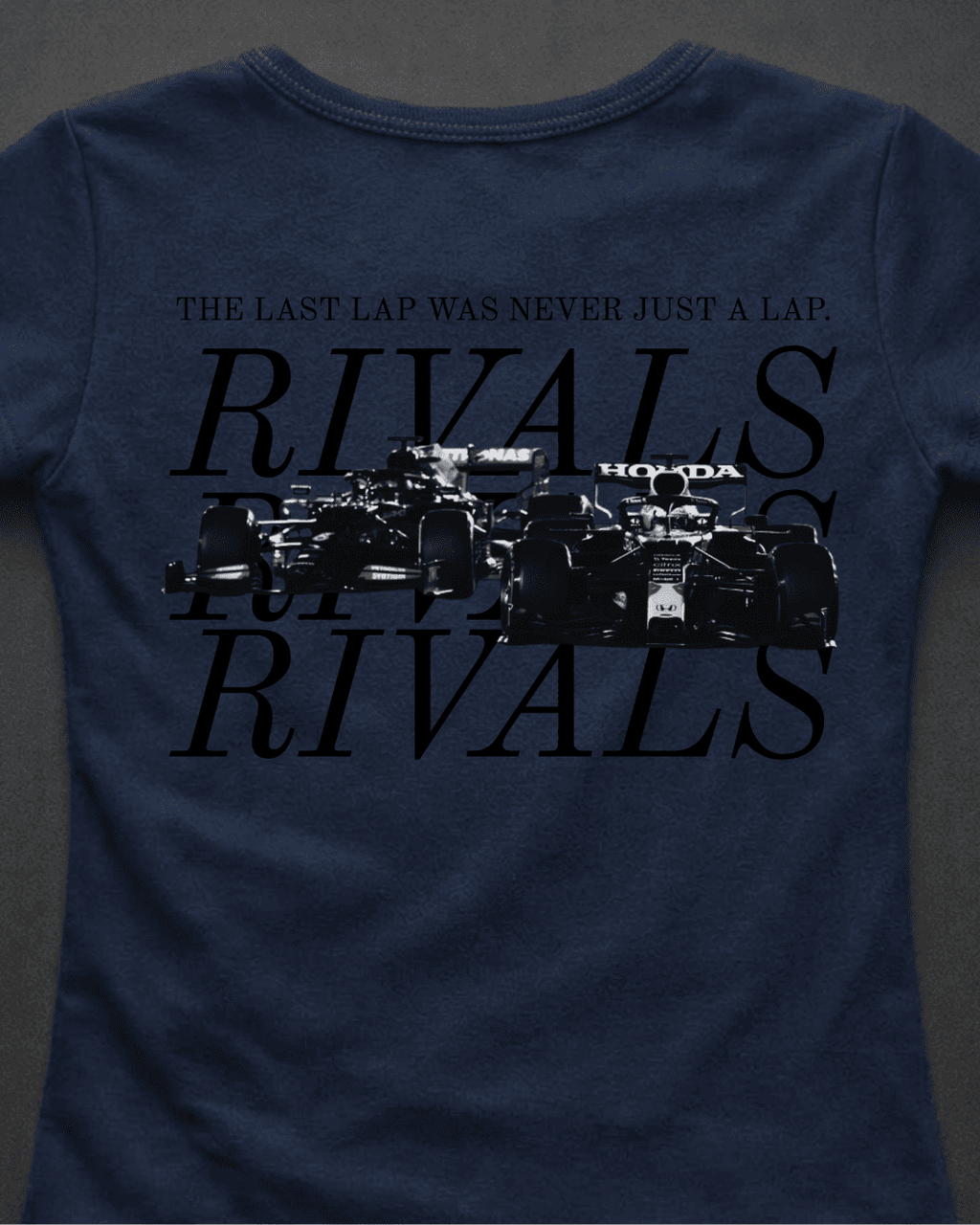 Blusa Baby Look Verstappen vs Hamilton - Última Volta