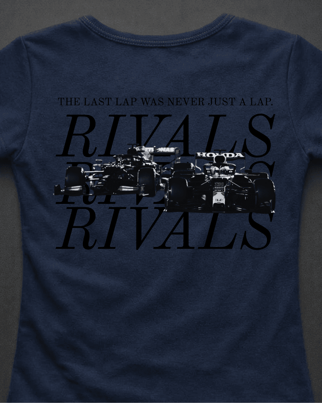 Blusa Baby Look Verstappen vs Hamilton - Última Volta