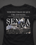 Blusa Baby Look Ayrton Senna - Vencer é mais que uma escolha