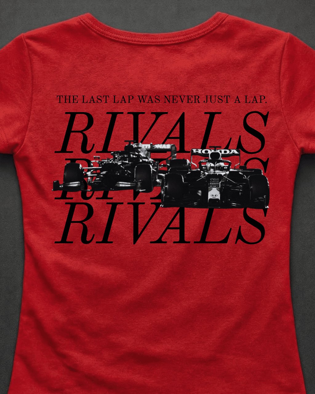 Blusa Baby Look Verstappen vs Hamilton - Última Volta