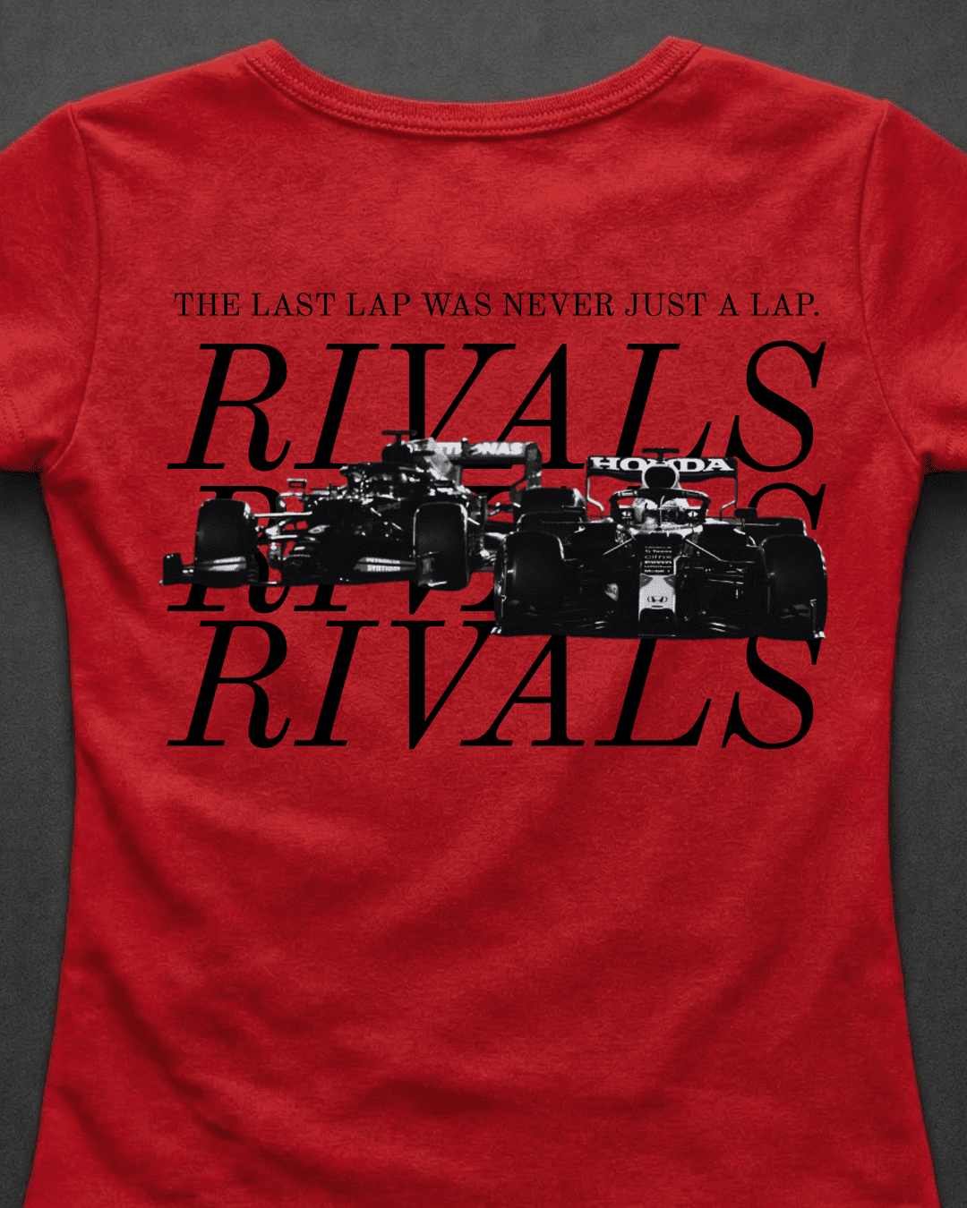 Blusa Baby Look Verstappen vs Hamilton - Última Volta