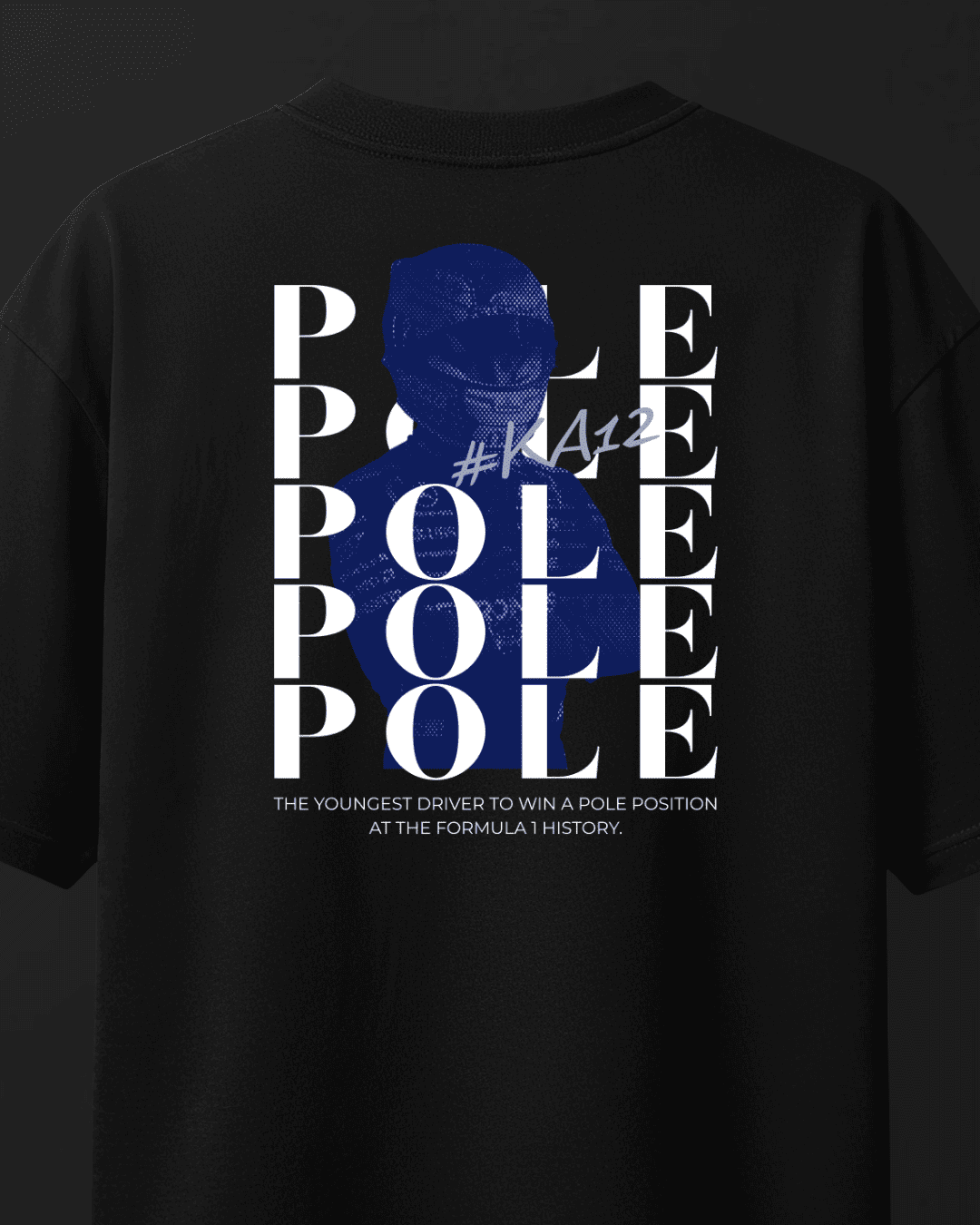 Camiseta Oversized Kimi Antonelli - O mais jovem Pole Position