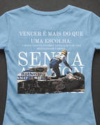 Blusa Baby Look Ayrton Senna - Vencer é mais que uma escolha