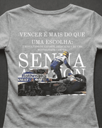 Blusa Baby Look Ayrton Senna - Vencer é mais que uma escolha