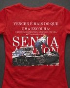 Blusa Baby Look Ayrton Senna - Vencer é mais que uma escolha
