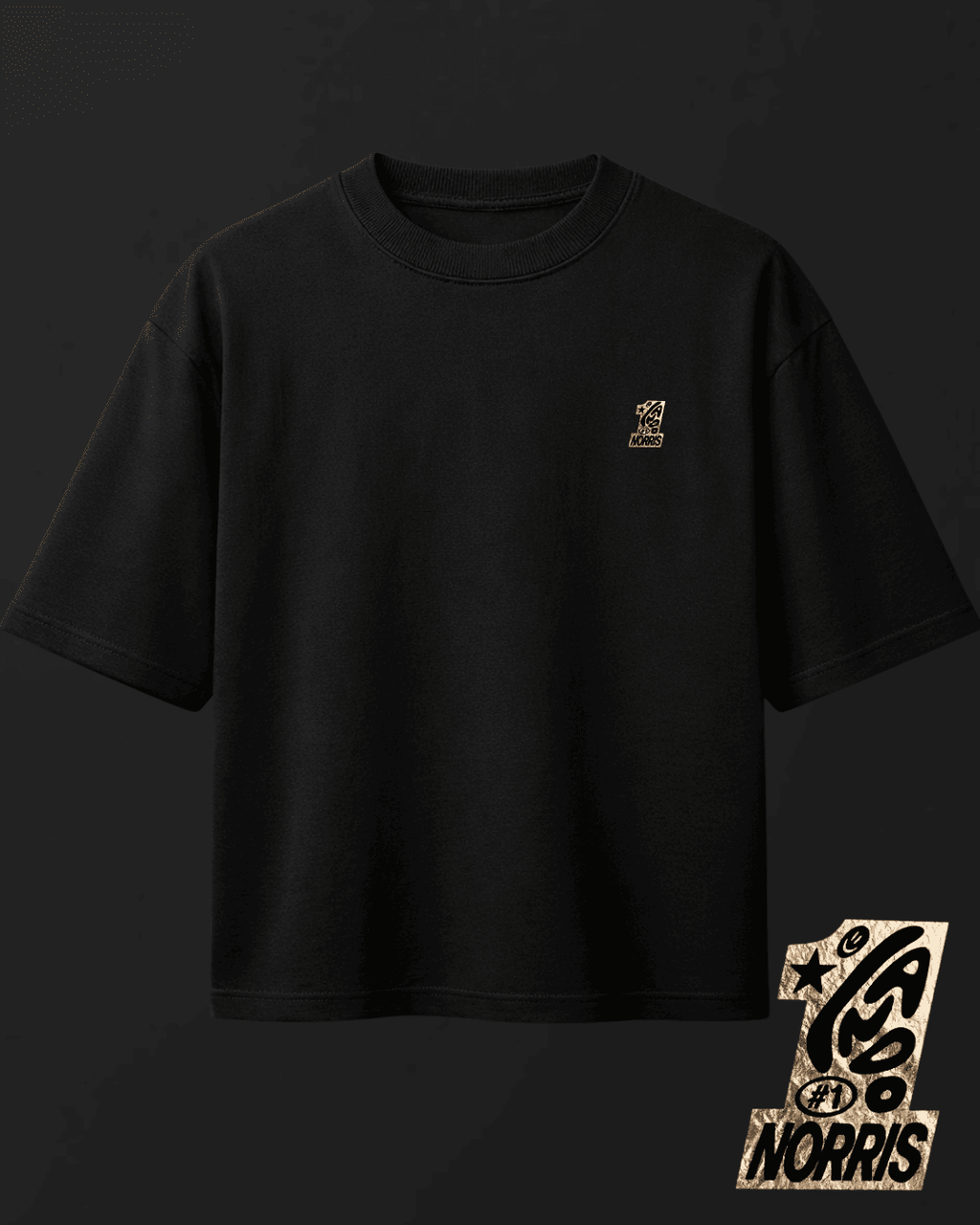 Camiseta Oversized Lando Norris - World Champion 2025