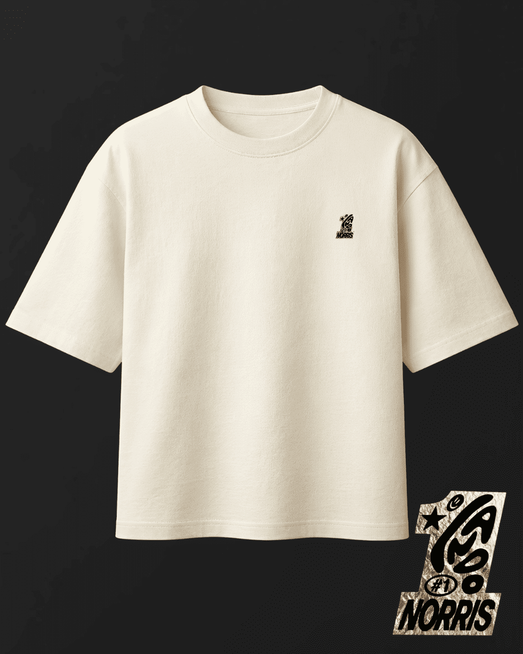 Camiseta Oversized Lando Norris - World Champion 2025