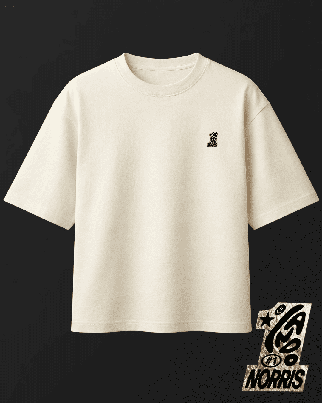 Camiseta Oversized Lando Norris - World Champion 2025