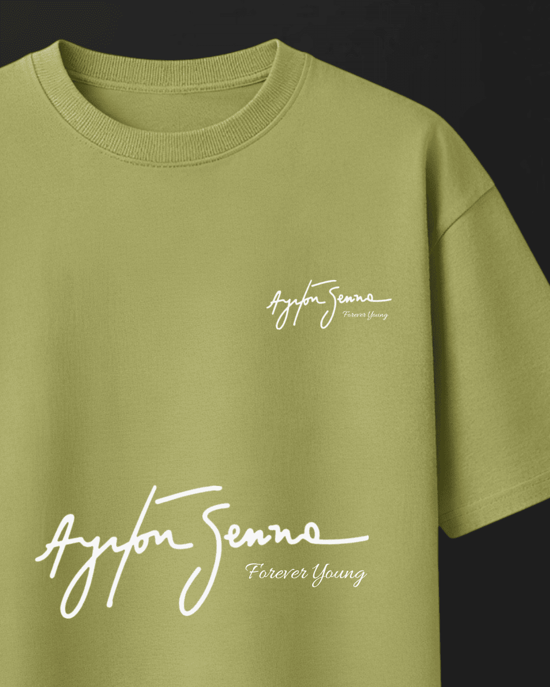 Camiseta Oversized Ayrton Senna - Vencer é mais que uma escolha