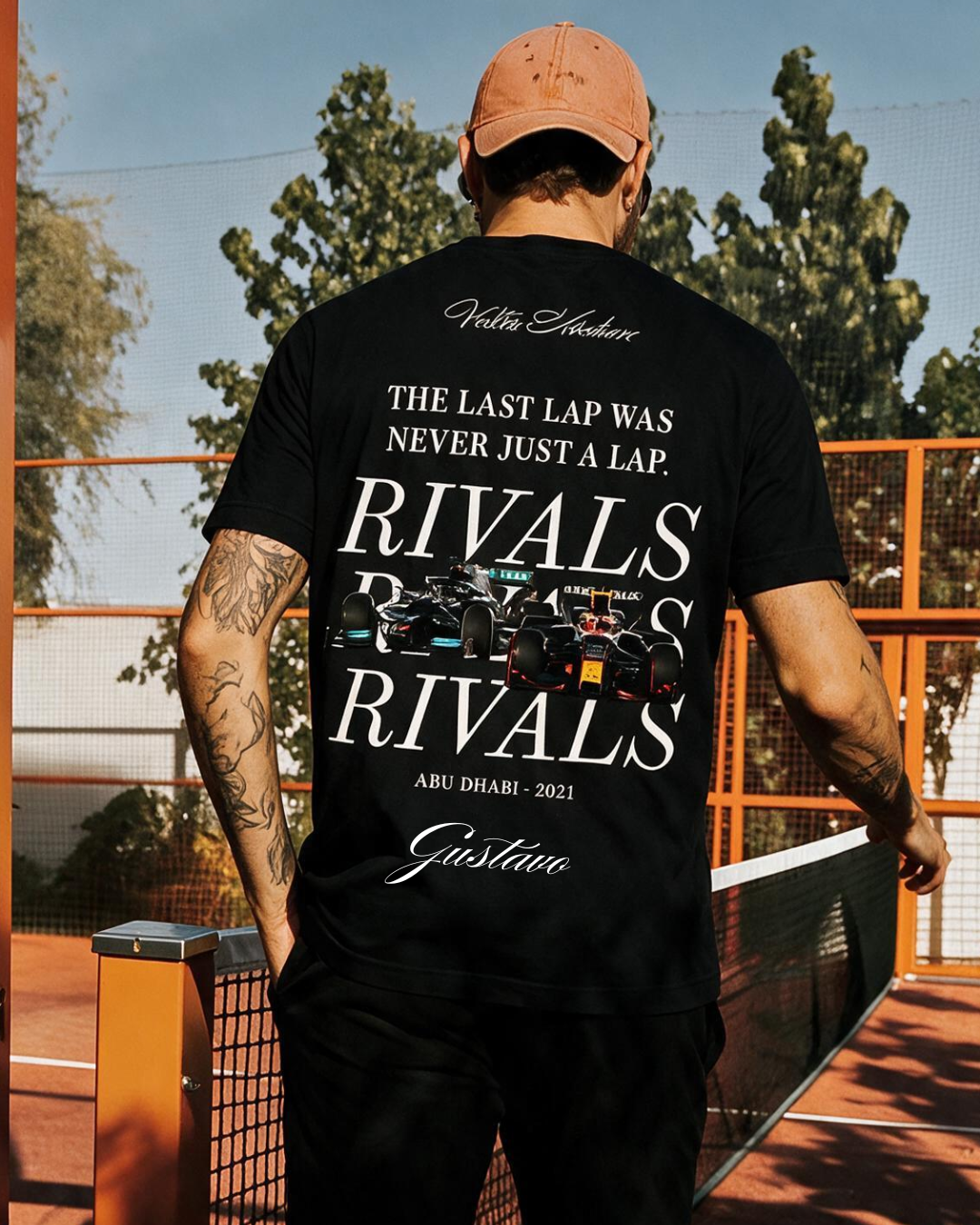 Camiseta Tradicional Verstappen vs Hamilton - Última volta