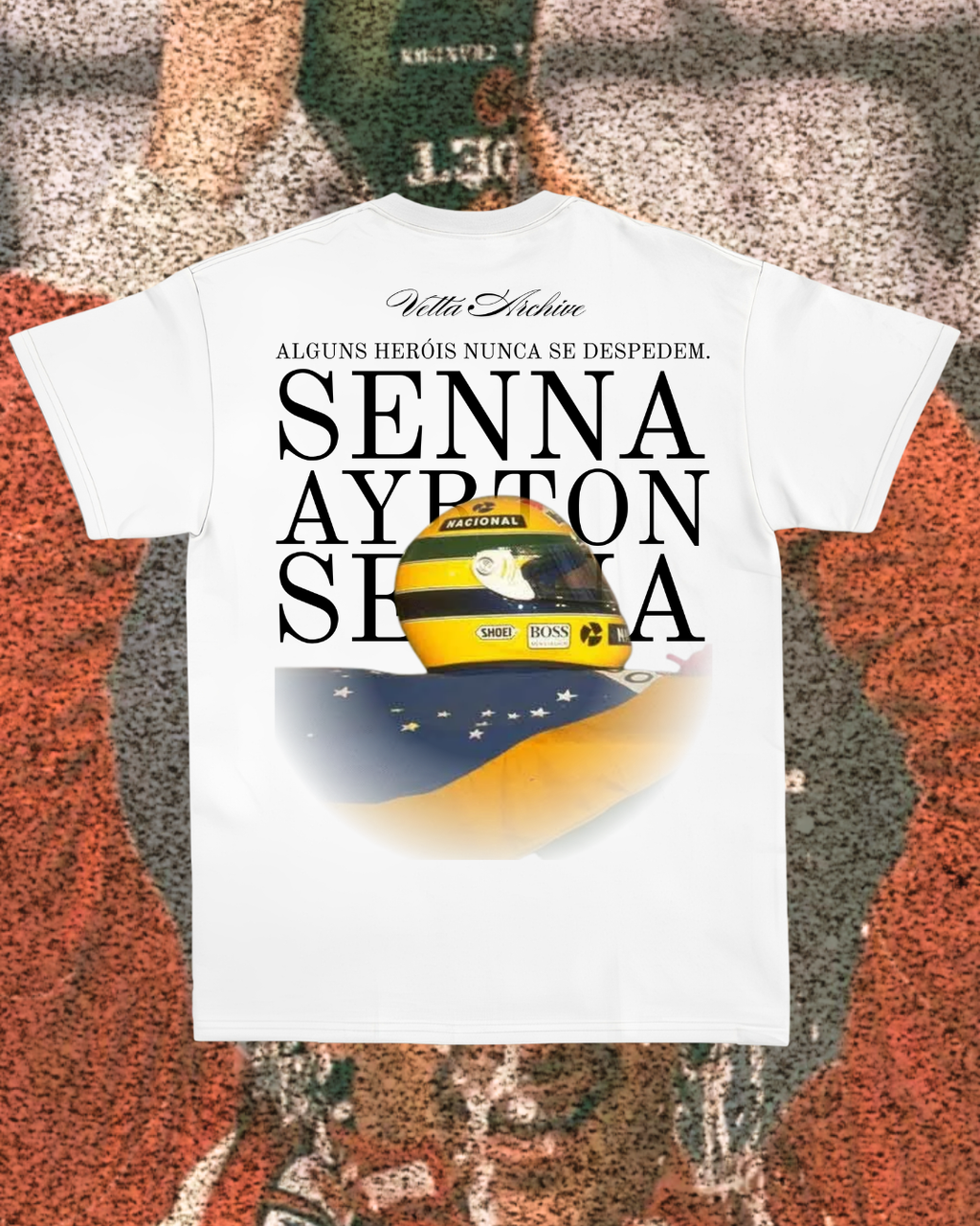Camiseta Tradicional Ayrton Senna - Heróis nunca se despedem