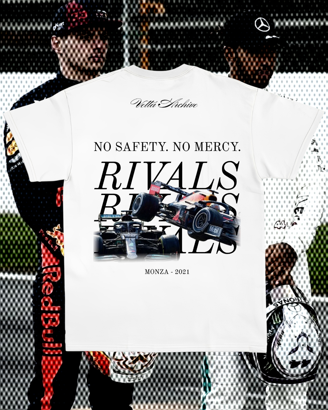 Camiseta Tradicional Verstappen vs Hamilton - No safety no mercy