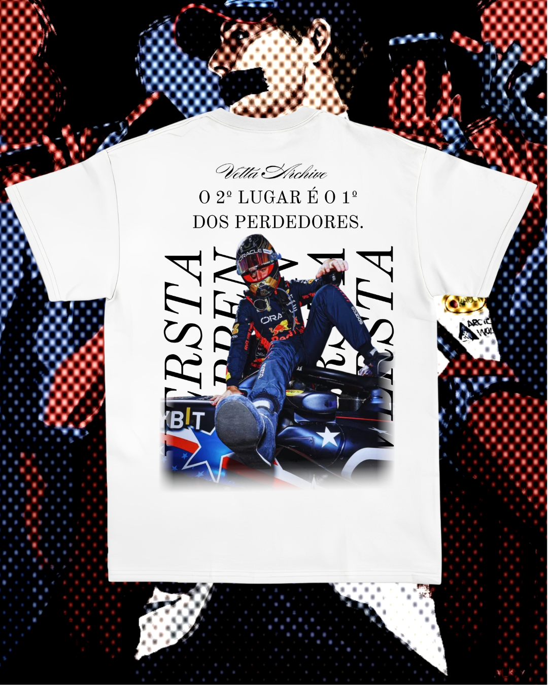 Camiseta Tradicional Max Verstappen - O segundo lugar é o primeiro dos perdedores