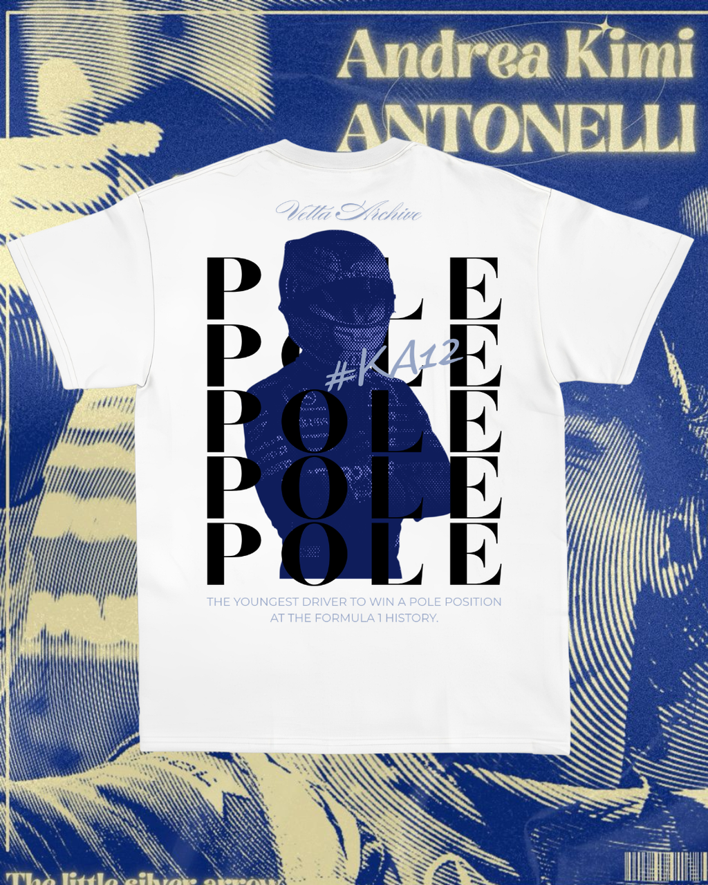 Camiseta Tradicional Kimi Antonelli - O mais jovem Pole Position