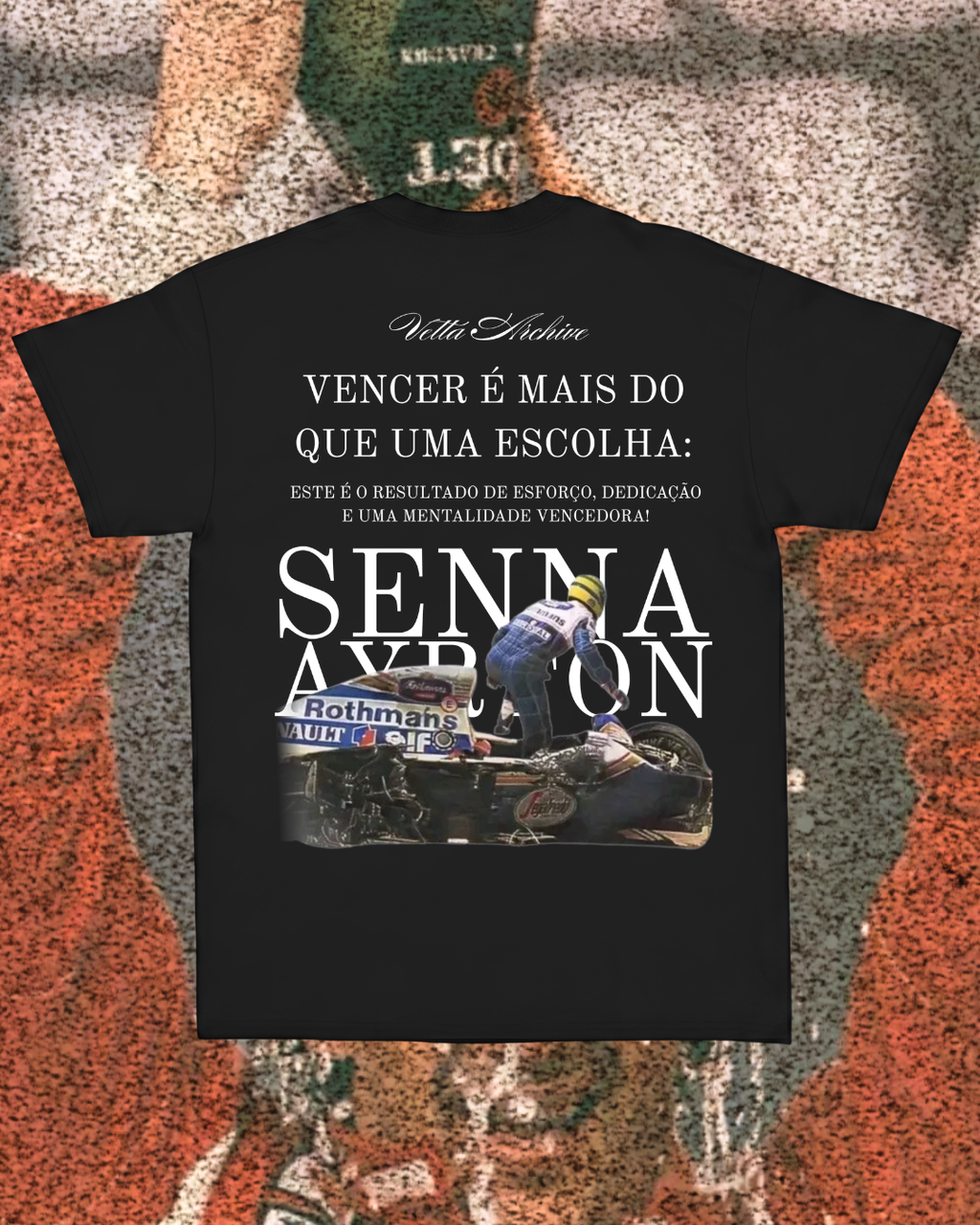 Camiseta Tradicional Ayrton Senna - Vencer é mais que uma escolha
