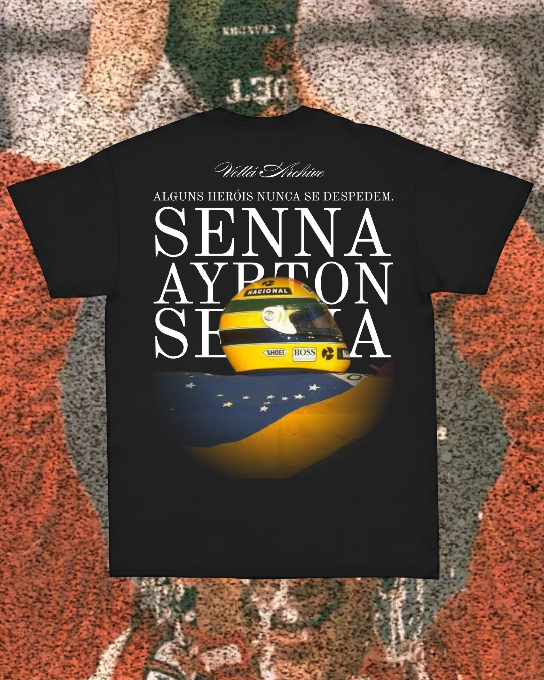 Camiseta Tradicional Ayrton Senna - Heróis nunca se despedem