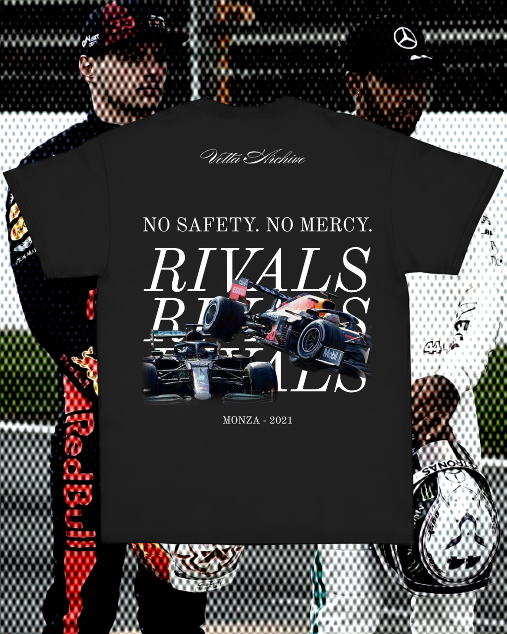 Camiseta Tradicional Verstappen vs Hamilton - No safety no mercy