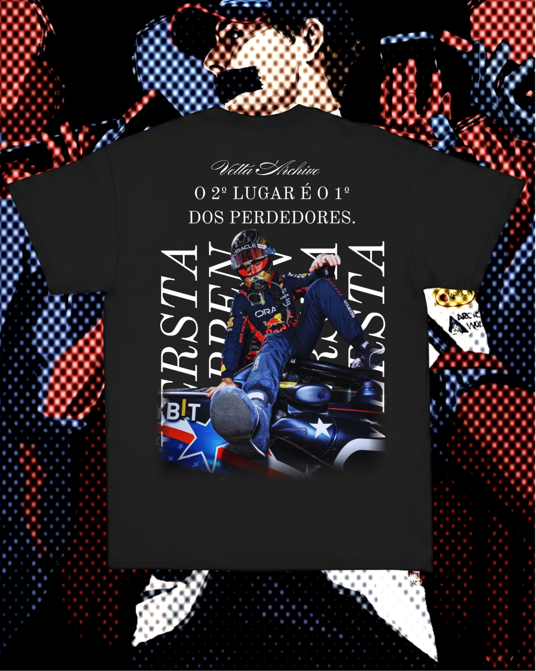 Camiseta Tradicional Max Verstappen - O segundo lugar é o primeiro dos perdedores