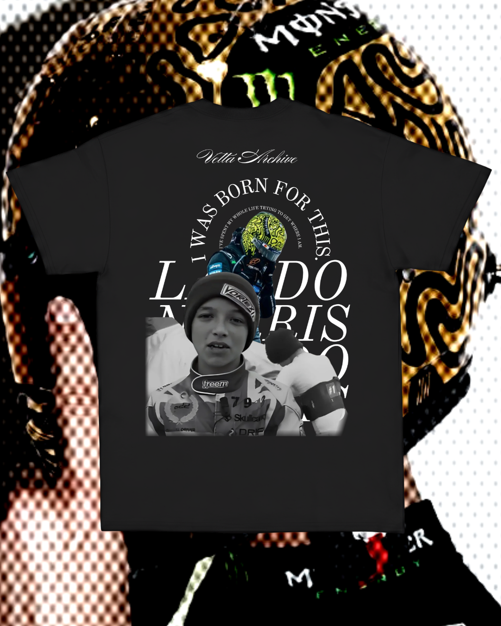 Camiseta Tradicional Lando Norris - Eu nasci pra isso