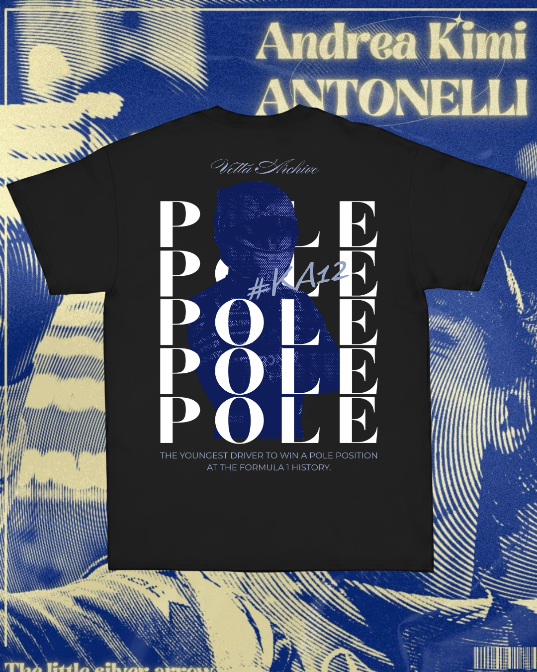 Camiseta Tradicional Kimi Antonelli - O mais jovem Pole Position
