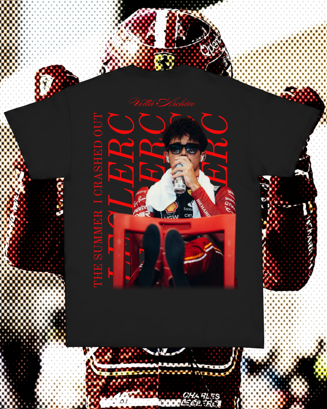Camiseta Tradicional Charles Leclerc - The summer i crashed out