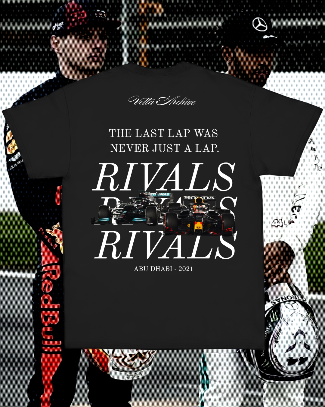 Camiseta Tradicional Verstappen vs Hamilton - Última volta