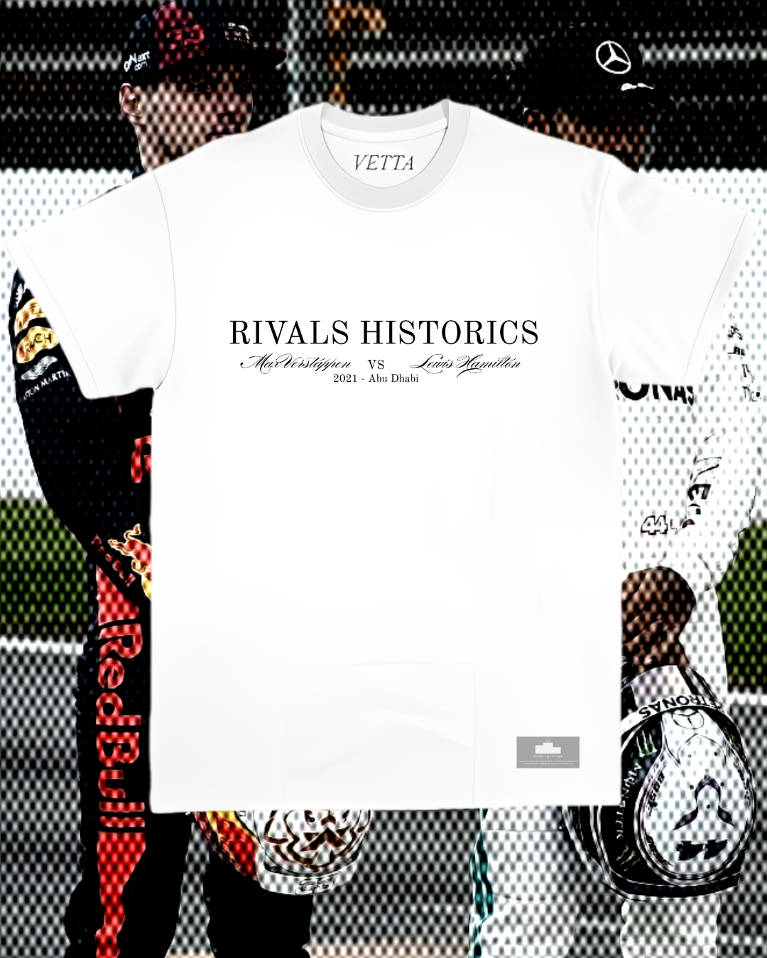 Camiseta Unissex Verstappen vs Hamilton - No safety no mercy EB