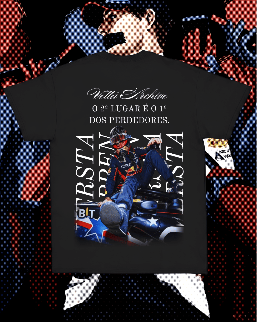 Camiseta Unissex Max Verstappen - O segundo lugar é o primeiro dos perdedores